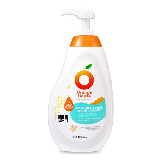 Orange House 3-in-1 Fruit, Veggie and Dish cleaner