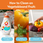 Orange House 3-in-1 Fruit, Veggie and Dish cleaner