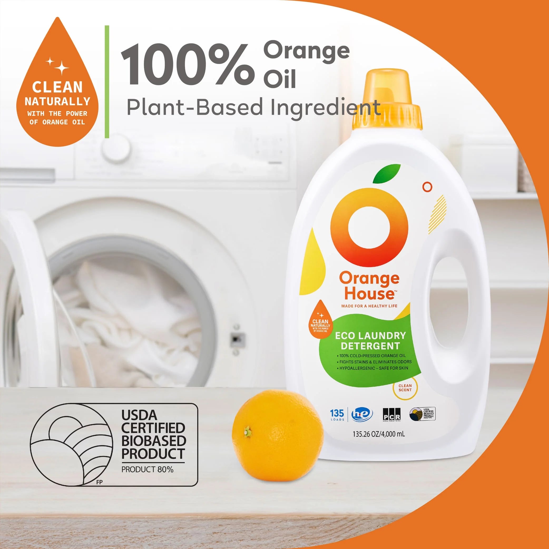 Orange House Liquid Laundry Detergent