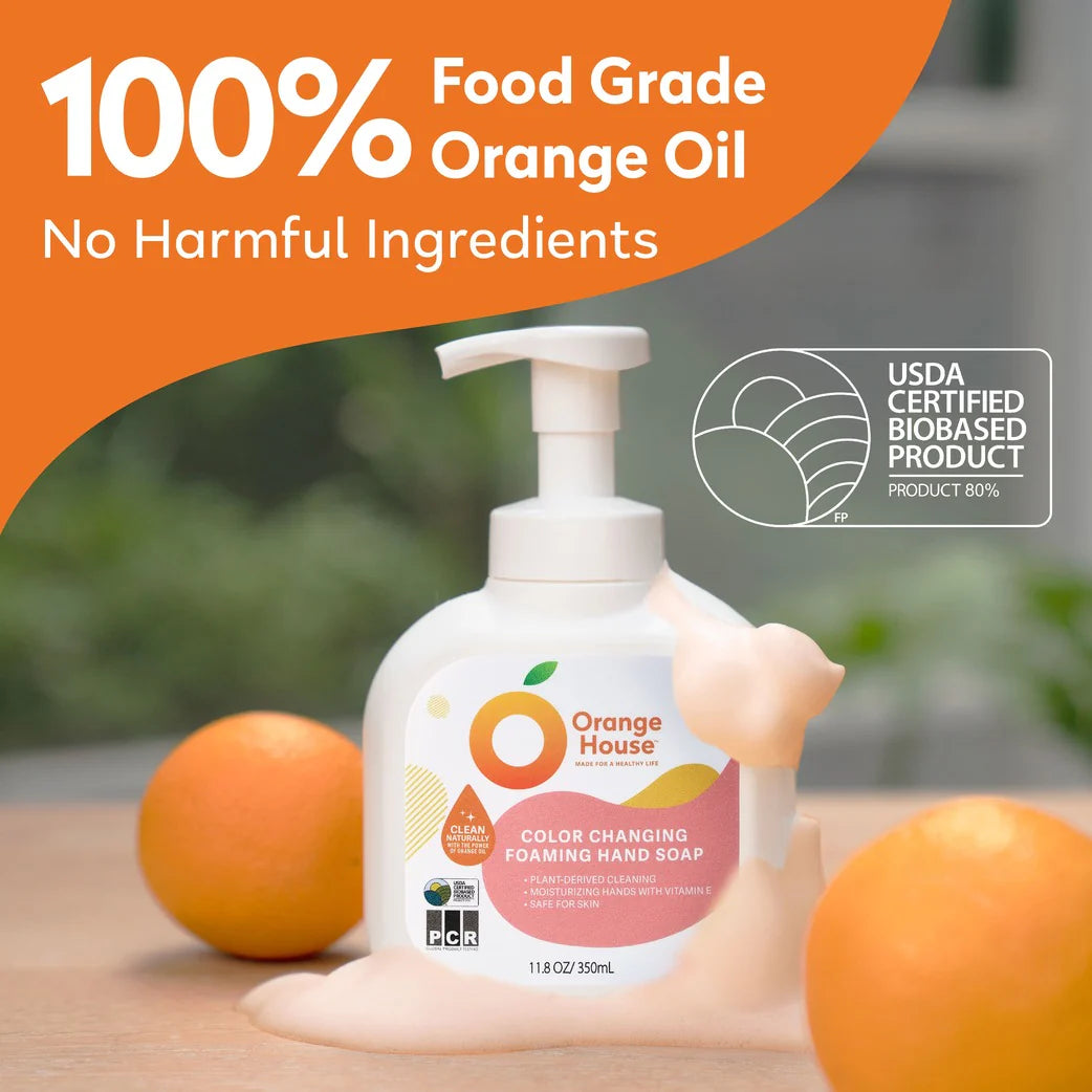 Orange House Color Changing Foaming Hand Soap
