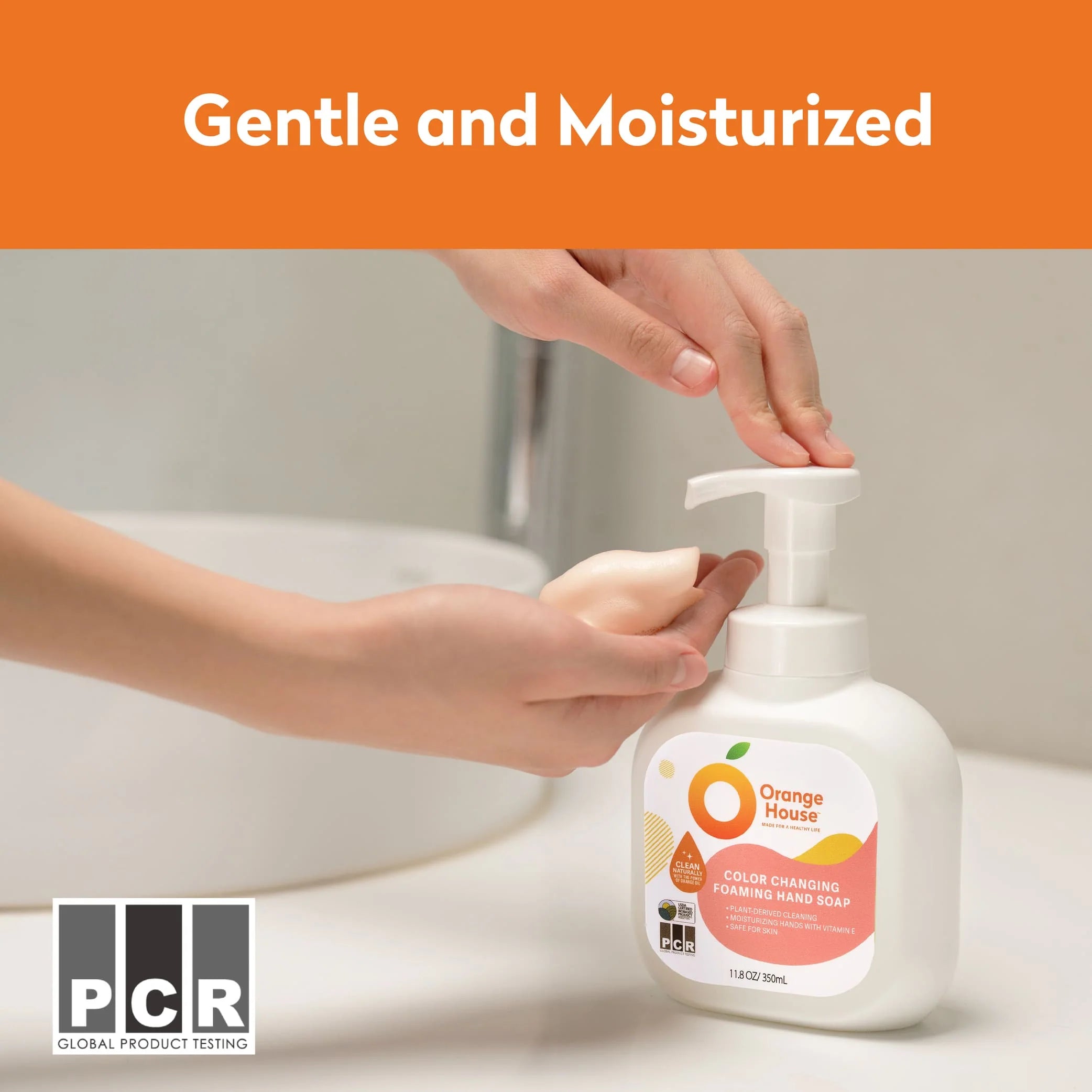 Orange House Color Changing Foaming Hand Soap